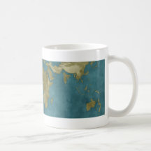 Flooded World Map Coffee Mug