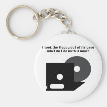Floppy Disc Funnies Keychain