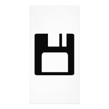 Floppy disk icon photo card