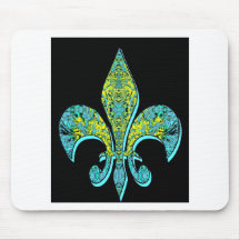 flor de lis mousepad