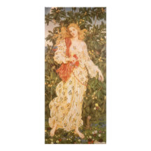Flora, Goddess of Blossoms and Flowers by Morgan Personalized Rack Card
