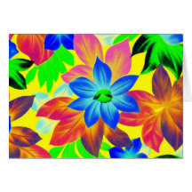 Floral2i3 Greeting Card