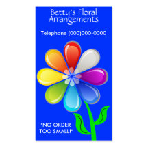 Floral Arrangements Business Card