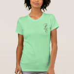 Floral Bird Front and Back T Shirt