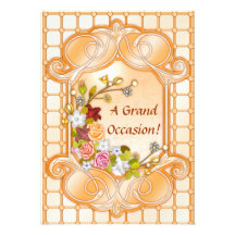 Floral Birthday Invitations Announcements