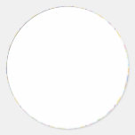 Floral Border Round Sticker D4