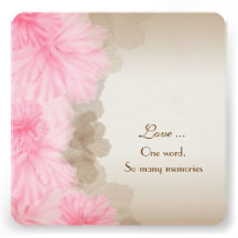 Floral Border Vow Renewal Invitation