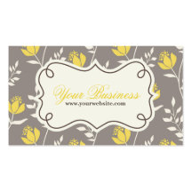 Floral Business Card, Profile Card