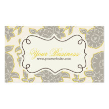 Floral Business Card, Profile Card