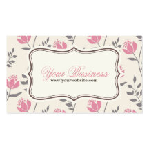 Floral Business Card, Profile Card
