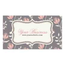 Floral Business Card, Profile Card