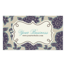 Floral Business Card, Profile Card