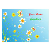 Floral butterflies business card templates