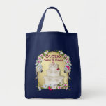 Floral Cake Wedding Tote Bag