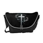 Floral Cross Courier Bags