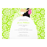 Floral Damask Bridal Shower Custom Invite