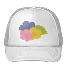 Floral Decor Mesh Hats