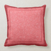 Floral Design ~ Red American MoJo Pillow