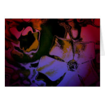 Floral Digital Artwork Greeting Card