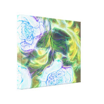 floral electrify funky design canvas prints