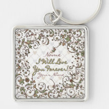 Floral Fashion 11 Keychain
