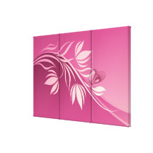 Floral Fashion 2 Wrapped Canvas Stretched Canvas Prints