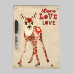 Floral Fawn Love Dry Erase Board dry erase boards