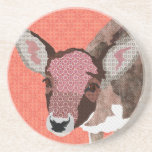 Floral Fawn Pink  Coaster coasters
