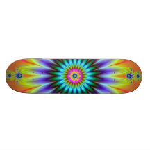 Floral Fractal Skateboard