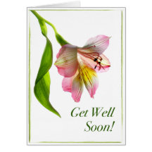 Floral Get Well Soon Card