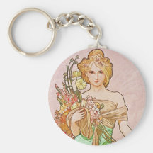 Floral Goddess Key Chain