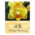Floral Golden Wedding Invitation