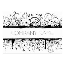 Floral Grunge Business Card