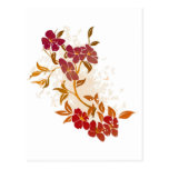 floral grunge design post cards