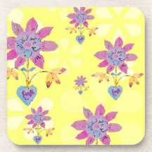Floral Heart Coaster