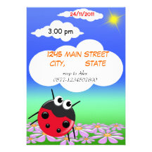 floral invitation card