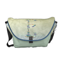 FLORAL MONOGRAM E COURIER BAGS