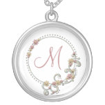Floral Monogram Necklace