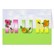 Floral Mothers Day Greeting Card