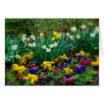 Floral note or greeting card