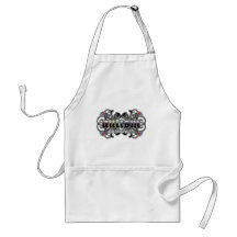 Floral Ornamental - Autism Awareness Aprons