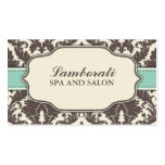 Floral Pattern Damask Elegant Classy Modern Retro Business Cards