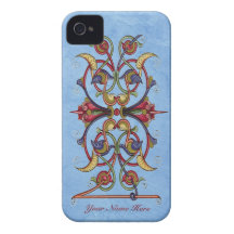 Floral Scroll iPhone Case - Barely There iPhone 4 Cases