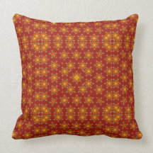 Floral seamless abstract art pillow