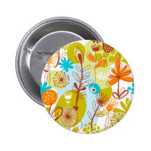 Floral Seamless Pattern Pins