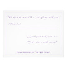 Floral Splendour RSVP Invitations