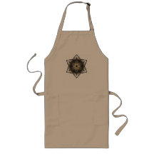 Floral Star of David Apron