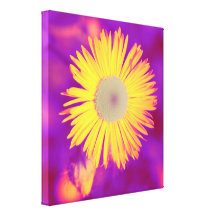 floral stretched canvas print