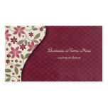 Floral stylish elegant business card
