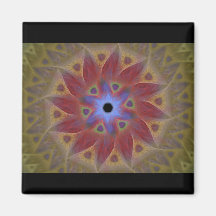Floral Sundial Refrigerator Magnet